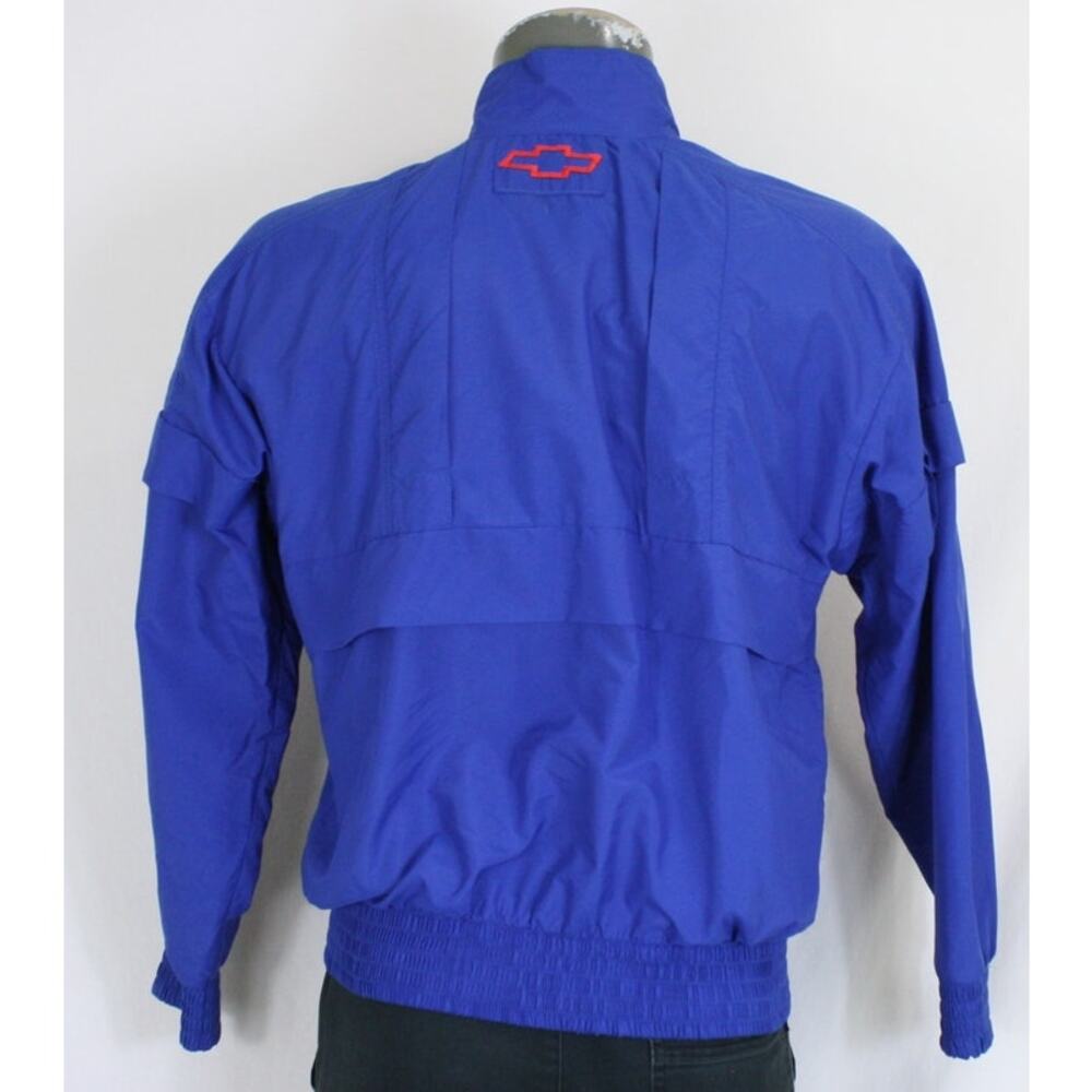 Vintage 90s Toyota American Made Blue Lined Windbreaker Jacket Mens M USA - Picture 2 of 7